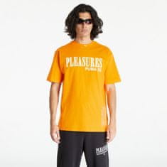 Puma Tričko x PLEASURES Typohortleeve Tee Orange M Oranžová