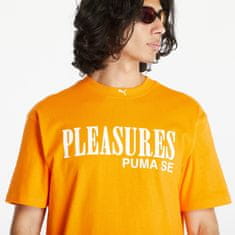 Puma Tričko x PLEASURES Typohortleeve Tee Orange M Oranžová