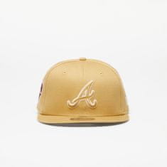 New Era Kšiltovka Atlanta Braves Side Patch 9FIFTY Snapback Cap Bronze/ Nfl Brown Suede M-L Béžová