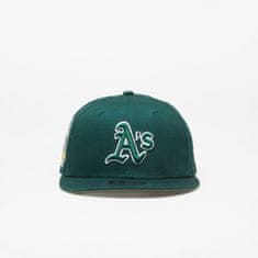 New Era Kšiltovka Oakland Athletics Side Patch 9FIFTY Snapback Cap Dark Green/ New Olive S-M S-M Zelená