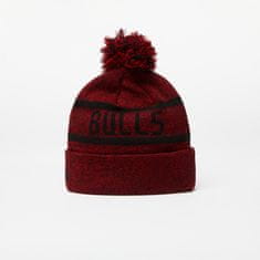 New Era Čepice Chicago Bulls Jake Bobble Knit Beanie Hat Cardinal/ Black Universal