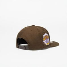 New Era Kšiltovka Los Angeles Lakers Repreve 9FIFTY Snapback Cap Walnut/ True Purple M-L Hnědá