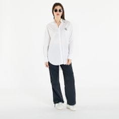 Calvin Klein Košile Jeans Loose Monologo Shirt White S Bílá