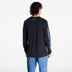 Under Armour Tričko Project Rock Brahma Long Sleeve Tee Black/ Neptune/ Electric Purple S S Černá