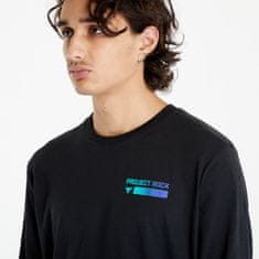 Under Armour Tričko Project Rock Brahma Long Sleeve Tee Black/ Neptune/ Electric Purple S S Černá