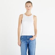 Tommy Hilfiger Tílko Tommy Jeans Essential Rib Tank White M Bílá