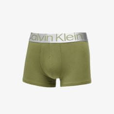 Calvin Klein Boxerky Reconsidered Steel Cotton Trunk 3-Pack Olive Branch/ Grey Heather/ Red Bud S S Různobarevný