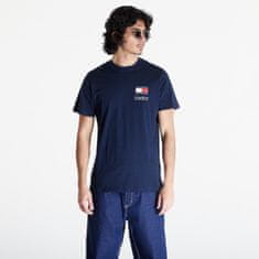 Tommy Hilfiger Tričko Tommy Jeans Slim Essential Flag Short Sleeve Tee Dark Night Navy S S Modrá