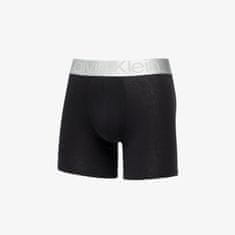 Calvin Klein Boxerky Reconsidered Steel Cotton Boxer Brief 3-Pack Black/ Grey Heather S S Černá