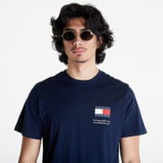 Tommy Hilfiger Tričko Tommy Jeans Slim Essential Flag Short Sleeve Tee Dark Night Navy S S Modrá