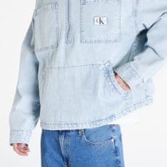 Calvin Klein Bunda Jeans Denim Pop Over Jacket Denim Light L Modrá