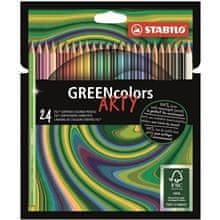 Stabilo Pastelky GREENcolors "ARTY", 24 barev