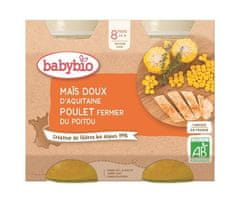 Babybio Menu sladká kukuřice s kuřecím masem 2x 200 g