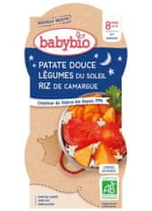 Babybio 2x Večerní menu sladké brambory s letní zeleninou 200 g
