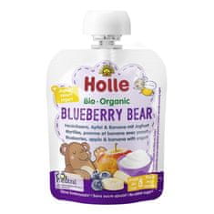 Holle BIO Blueberry bear - dětské ovocné pyré s jogurtem 85 g