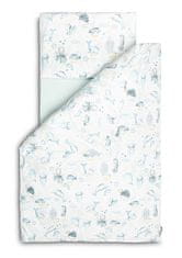 Sensillo Prádlo ložní 3-dílné mořská zvířatka Light blue bavlna 120x60 cm