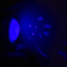 Baby Mix Plyšový usínáček medvídek s projektorem modrý