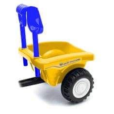 Baby Mix Dětské odrážedlo traktor s vlečkou a nářadím New Holland žlutý