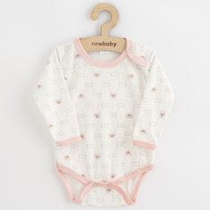 NEW BABY Kojenecké body Classic II medvídek růžový 74 (6-9m) Růžová