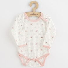 NEW BABY Kojenecké body Classic II medvídek růžový 80 (9-12m) Růžová