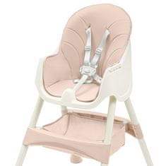 Baby Mix Jídelní židlička Nora dusty pink