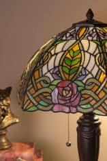 Clayre & Eef stolní lampa Tiffany ROSE 5LL-5370