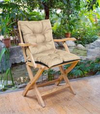 EDANTI Zahradní Sedák Polštář Na židli Pro Balkon Zahradní Terase Voděodolný 50X50x50 Cm Béžová