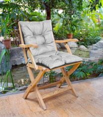 EDANTI Zahradní Sedák Polštář Na židli Pro Balkon Zahradní Terase Voděodolný 50X50x50 Cm Světle šedá