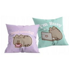 Halantex Oboustranný dekorační polštářek Pusheen, 40/40cm, PUS2559C