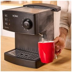 SOLAC Kávovar , CE4482, espresso, 20 barů, držák filtrů, objem 1.6 l, nerezová parní tryska