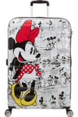 American Tourister Velký kufr 77cm Wavebreaker Disney Minnie Comics White