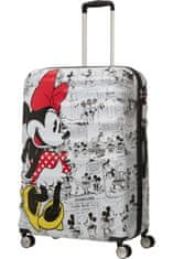 American Tourister Velký kufr 77cm Wavebreaker Disney Minnie Comics White