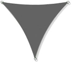 EDANTI Sluneční plachta Prémium Voděodolná 3X3X3M Grey Triangle Shade Sail