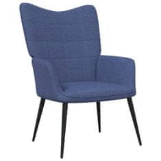 Vidaxl Relaxační židle modrá textil