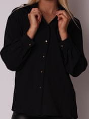 AX Paris Černá košile s širokými rukávy a knoflíky TA541 L L