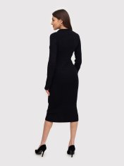 AX Paris Pruhované pletené šaty v černé barvě AXS0226 S/M S