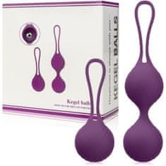 XSARA Vibrační venušiny kuličky - tréning keglových svalů - silná lasturka, lepši orgasmus fialová barva - 73651824