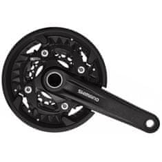 Shimano Kliky Deore FC-MT500 - 175 mm, 40x30x22 zubů, s krytem, černá (3x10)