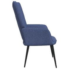 Vidaxl Relaxační židle modrá textil