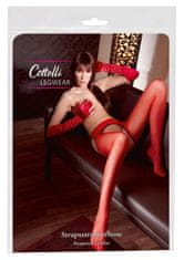 Cottelli LEGWEAR Sexuální Punčochy Červené L/Xl