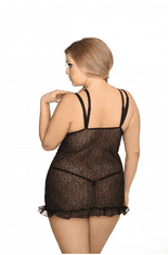 Anais Tamara Black Chemise L+ ( Černá Spodnička )