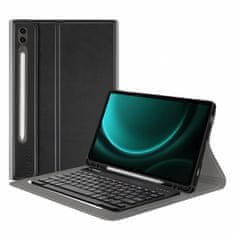 NEOGO Smart Cover Keyboard pouzdro na Samsung Galaxy Tab S9 FE Plus 12.4'' 2023, černé