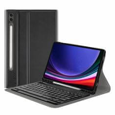 NEOGO Smart Cover Keyboard pouzdro na Samsung Galaxy Tab S9 Plus 12.4'' 2023, černé