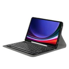 NEOGO Smart Cover Keyboard pouzdro na Samsung Galaxy Tab S9 Plus 12.4'' 2023, černé