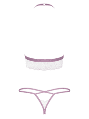 Obsessive Spodní Prádlo-Lilyanne Set 2Dílný Bílý L/Xl