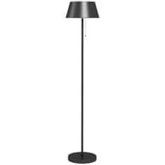 OUTSUNNY Solární Stojací Lampa, Venkovní Stojací Lampa, Usb Dobíjecí Led Solární Lampy, Vodotěsná Stojací Lampa Ip44, Stmívatelná Teplá Bílá, Tažný Řetízkový Spínač 