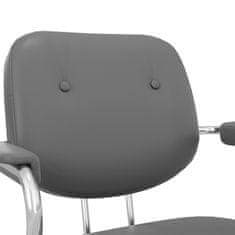 VINSETTO Kancelářská Židle Funkce Rocker, Vzhled Imitace Kůže, Výškově Nastavitelná 82-92Cm, Kolečka, Do 120Kg, Otočná Židle 