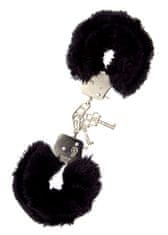 Easytoys Pouta-Metal Handcuff With Plush Black