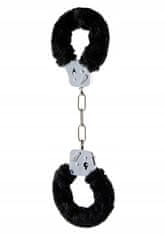 Easytoys Pouta-Metal Handcuff With Plush Black