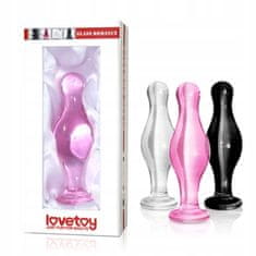 Lovetoy Plynulý Skleněný Sex Anální Kolík Růžový 11,5 Cm